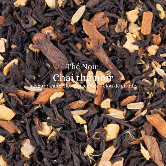 Chai thé noir