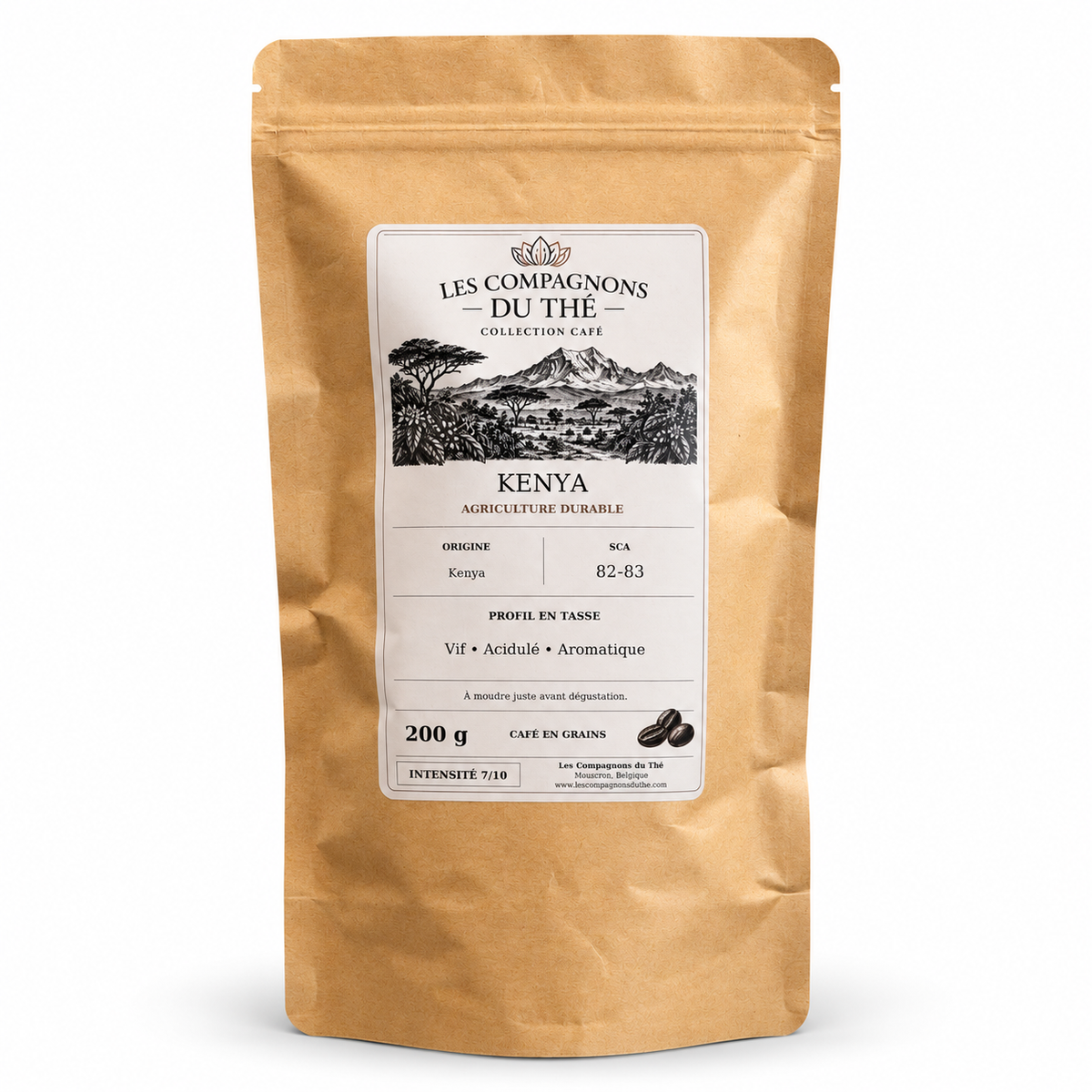 Sachet de café en grains Kenya 200 g – Les Compagnons du Thé